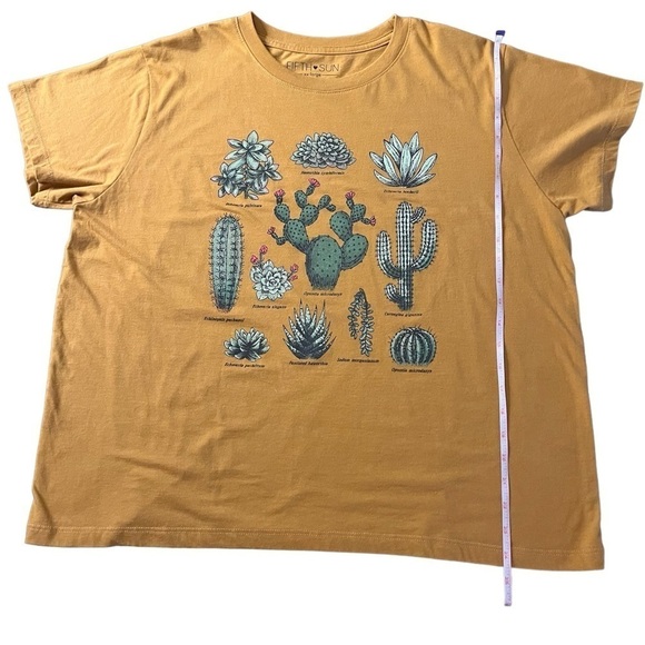 FIFTH SUN WOMENS CUTE CACTUS SHORT SLEEVE T-SHIRT SIZE XXL - Picture 6 of 8